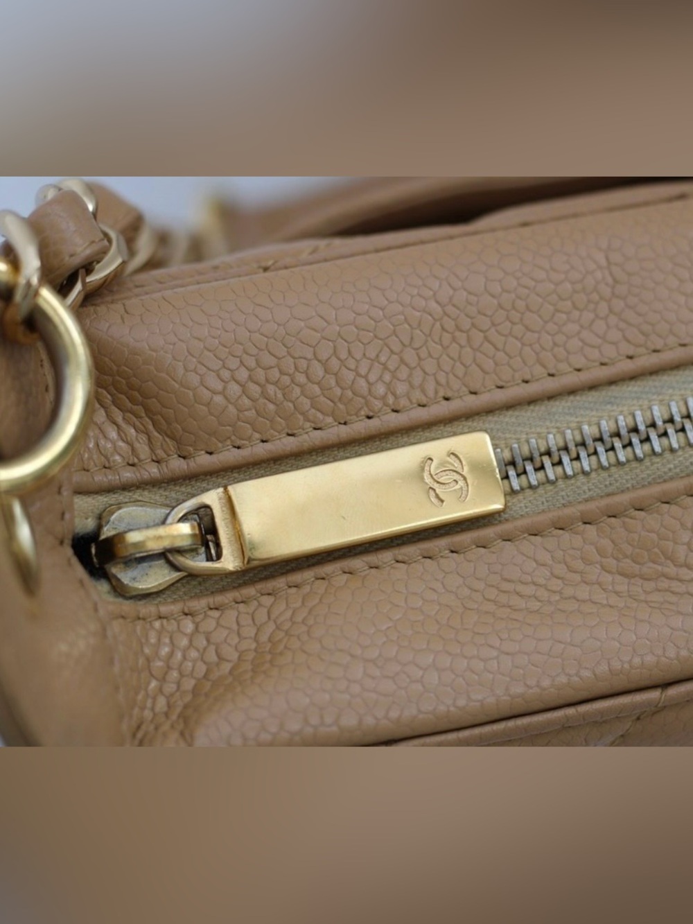 SOLD ♥️ Chanel Vintage Shoulder Bag - Caviar Leather - Vintage Chanel Hobo Bag - Picture 8 of 17